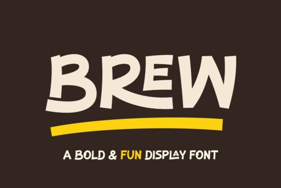 Brew: A Display Font for Bold Editorial Design