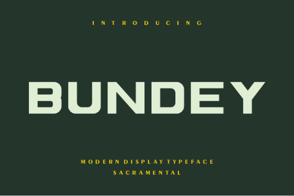 Bundey: The Bold Typeface for Modern Marketing