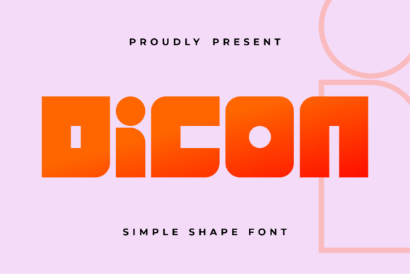 Dicon: A Bold Display Font for Crafters and Product Creators