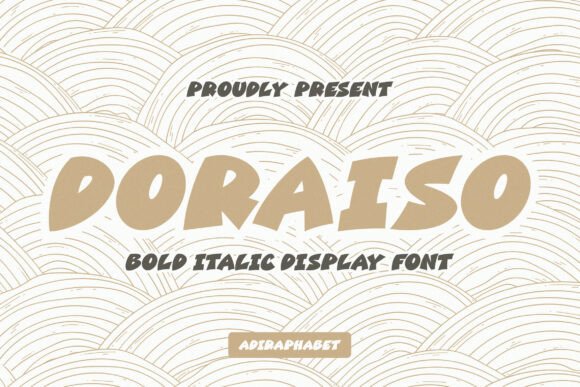 Doraiso: A Display Font for Editorial Elegance
