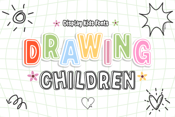 Drawing Children: A Modern Display Font for Web Design
