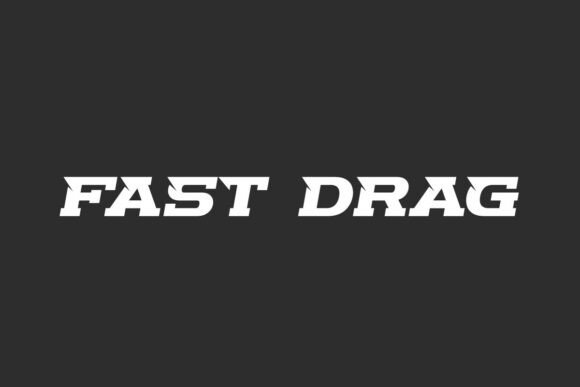Fast Drag: A Font for Speed and Impact