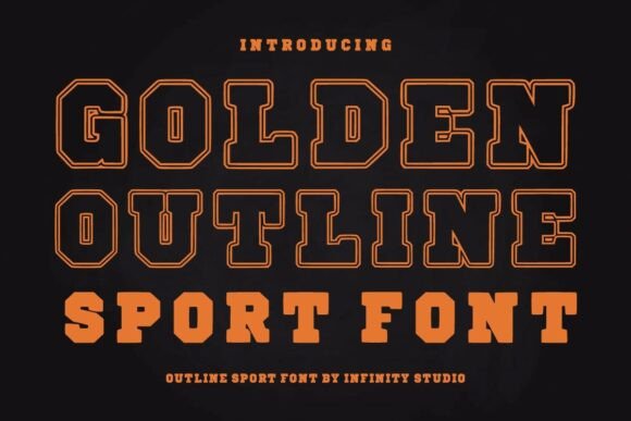 Golden Outline: A Display Font for Bold Web Design