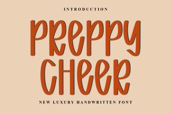 Preppy Cheer: A Festive Font for Handmade Crafters