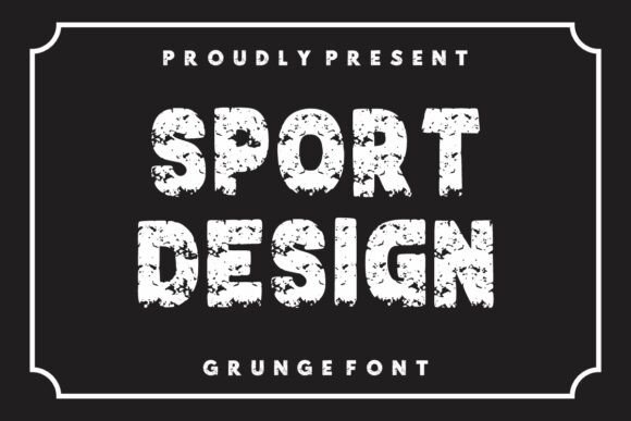 Sport Design: A Bold Vintage Font for Branding and Creativity