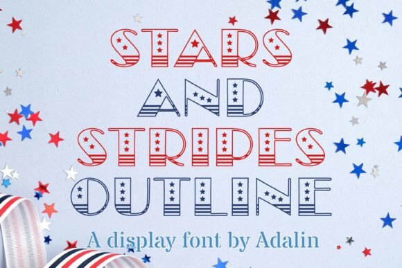 Stars and Stripes Outline