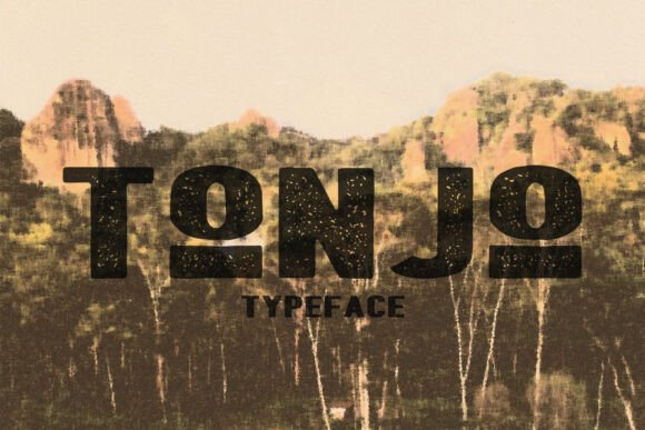 Tonjo: A Bold Vintage Font for Small Business Branding