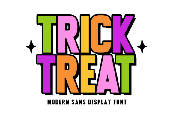 Tricktreat Regular: A Bold Display Font for Editorial Design